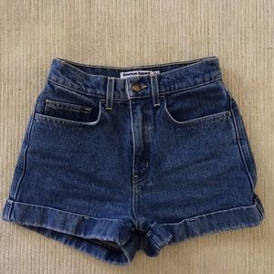 Dark Wash American Apparel Denim Shorts
